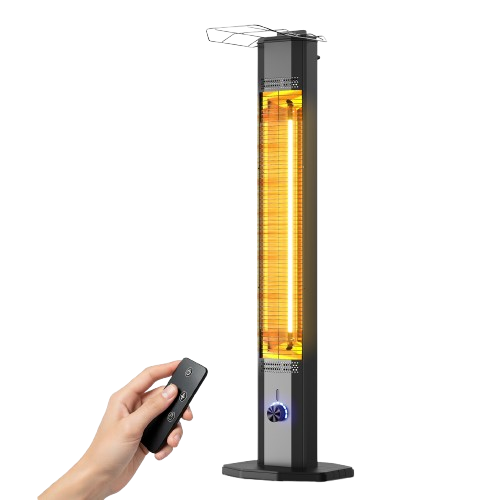 42-Inch Tall Stand Electric Infrared Patio Heater